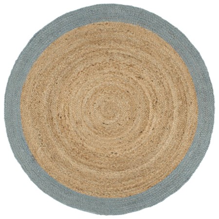 Handgefertigter Juteteppich mit olivgrünem Rand, 240 cm von vidaXL, Teppiche - Ref: Foro24-343610, Preis: 155,53 €, Rabatt: %
