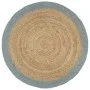 Handmade jute rug with olive green border 240 cm by vidaXL, Rugs - Ref: Foro24-343610, Price: 155,86 €, Discount: %