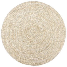 Handmade brown and white jute rug 180 cm by vidaXL, Rugs - Ref: Foro24-343617, Price: 100,58 €, Discount: %