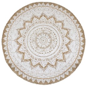 Round braided jute printed rug 240 cm by vidaXL, Rugs - Ref: Foro24-343589, Price: 184,66 €, Discount: %