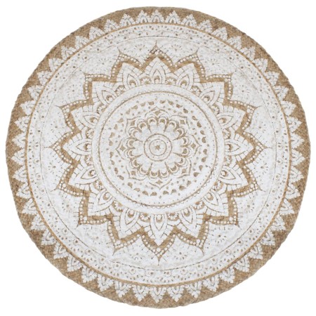 Alfombra redonda yute trenzado estampado 210 cm de vidaXL, Alfombras - Ref: Foro24-343588, Precio: 136,77 €, Descuento: %
