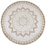 Alfombra redonda yute trenzado estampado 210 cm de vidaXL, Alfombras - Ref: Foro24-343588, Precio: 136,77 €, Descuento: %