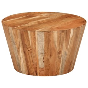 Mesa de centro de madera maciza de acacia Ø52x30 cm