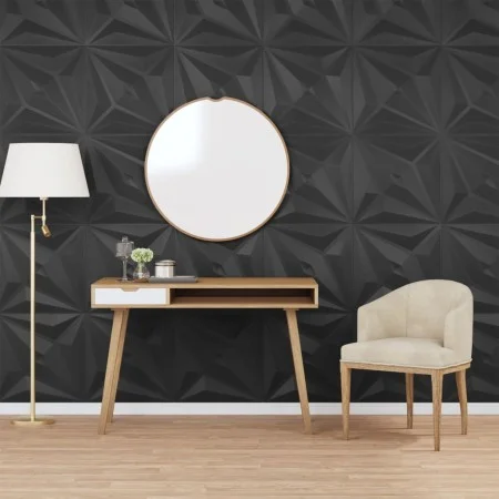 Paneles de pared 24 uds XPS estrella negro 50x50 cm 6 m² de vidaXL, Recubrimiento de paredes - Ref: Foro24-356935, Precio: 72...