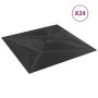 Paneles de pared 24 uds XPS estrella negro 50x50 cm 6 m² de vidaXL, Recubrimiento de paredes - Ref: Foro24-356935, Precio: 72...