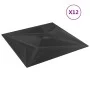 12 Stück XPS Stern Wandpaneele schwarz 50x50 cm 3 m² von vidaXL, Wandverkleidung - Ref: Foro24-356934, Preis: 42,13 €, Rabatt: %