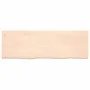 Wandregal aus unbehandeltem massivem Eichenholz, 180 x 60 x (2–6) cm von vidaXL, Regale und Regale - Ref: Foro24-363603, Prei...