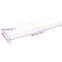 Solid untreated oak wood wall shelf 140x40x(2-4) cm by vidaXL, Shelves and shelves - Ref: Foro24-363582, Price: 52,89 €, Disc...