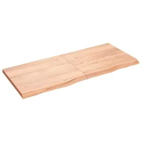 Light brown treated oak wood wall shelf 140x60x(2-4) cm by vidaXL, Shelves and shelves - Ref: Foro24-363706, Price: 64,25 €, ...