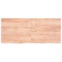 Light brown treated oak wood wall shelf 140x60x(2-4) cm by vidaXL, Shelves and shelves - Ref: Foro24-363706, Price: 64,25 €, ...