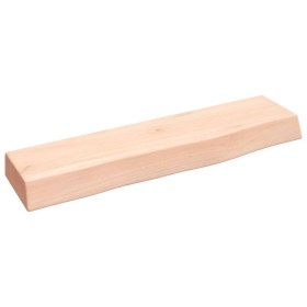 Estante de pared madera maciza de roble sin tratar