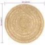 Alfombra hecha a mano de yute trenzado 210 cm de vidaXL, Alfombras - Ref: Foro24-343612, Precio: 106,27 €, Descuento: %