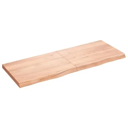 Wall shelf made of light brown treated oak wood 160x60x(2-6) cm by vidaXL, Shelves and shelves - Ref: Foro24-363715, Price: 8...