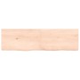 Untreated solid oak wood wall shelf 140x40x(2-6) cm by vidaXL, Shelves and shelves - Ref: Foro24-363583, Price: 75,26 €, Disc...