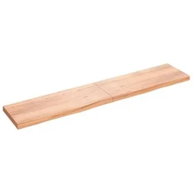 Light brown treated oak wood wall shelf 200x40x(2-6) cm by vidaXL, Shelves and shelves - Ref: Foro24-363727, Price: 94,33 €, ...