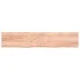 Estante pared madera roble tratada marrón claro 200x40x(2-6) cm de vidaXL, Estantes y estanterías - Ref: Foro24-363727, Preci...