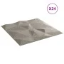 Paneles de pared 24 uds diamante gris hormigón 50x50cm XPS 6 m² de vidaXL, Recubrimiento de paredes - Ref: Foro24-356927, Pre...