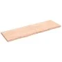 Untreated solid oak wood wall shelf 200x60x(2-6) cm by vidaXL, Shelves and shelves - Ref: Foro24-363611, Price: 87,50 €, Disc...