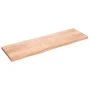Wandregal aus hellbraun behandeltem Eichenholz, 200 x 60 x (2–6) cm von vidaXL, Regale und Regale - Ref: Foro24-363731, Preis...