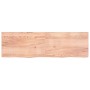 Light brown treated oak wood wall shelf 200x60x(2-6) cm by vidaXL, Shelves and shelves - Ref: Foro24-363731, Price: 101,17 €,...