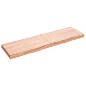 Wandregal aus behandeltem Eichenholz hellbraun 140x40x(2-6) cm von vidaXL, Regale und Regale - Ref: Foro24-363703, Preis: 56,...