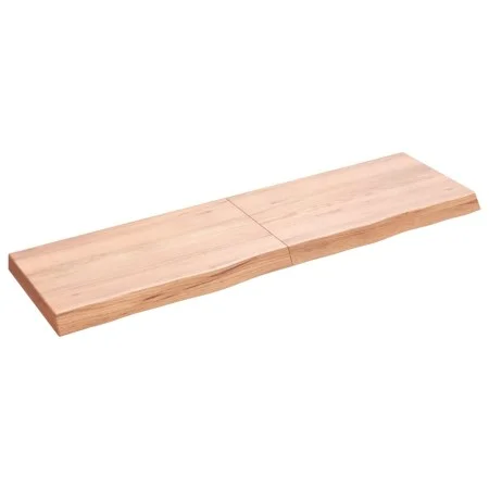 Wandregal aus behandeltem Eichenholz hellbraun 140x40x(2-6) cm von vidaXL, Regale und Regale - Ref: Foro24-363703, Preis: 56,...