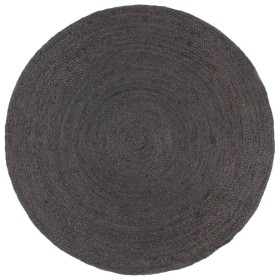 Handgewebter runder dunkelgrauer Juteteppich 180 cm von vidaXL, Teppiche - Ref: Foro24-343596, Preis: 103,82 €, Rabatt: %