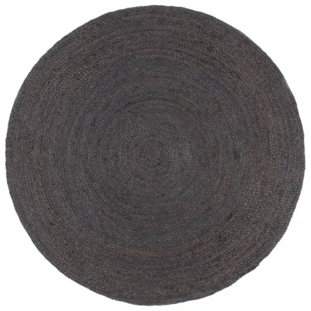 Alfombra de yute tejida a mano redonda gris oscuro 180 cm de vidaXL, Alfombras - Ref: Foro24-343596, Precio: 103,82 €, Descue...