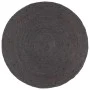 Alfombra de yute tejida a mano redonda gris oscuro 180 cm de vidaXL, Alfombras - Ref: Foro24-343596, Precio: 103,82 €, Descue...