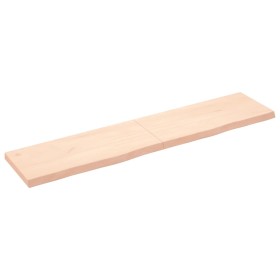 Estante de pared madera maciza roble sin tratar 180x40x(2-6) cm de vidaXL, Estantes y estanterías - Ref: Foro24-363599, Preci...