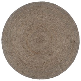 Alfombra de yute tejida a mano redonda gris 240 cm de vidaXL, Alfombras - Ref: Foro24-343595, Precio: 171,25 €, Descuento: %