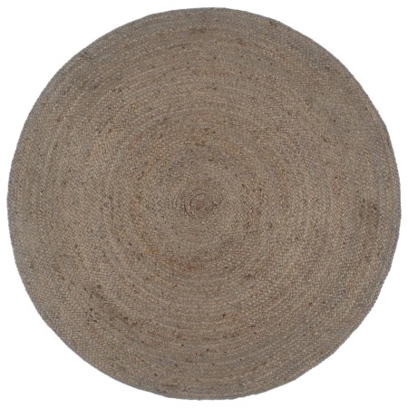 Alfombra de yute tejida a mano redonda gris 240 cm de vidaXL, Alfombras - Ref: Foro24-343595, Precio: 171,74 €, Descuento: %