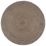 Alfombra de yute tejida a mano redonda gris 240 cm de vidaXL, Alfombras - Ref: Foro24-343595, Precio: 171,74 €, Descuento: %