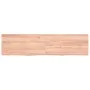 Light brown treated oak wood wall shelf 160x40x(2-6) cm by vidaXL, Shelves and shelves - Ref: Foro24-363711, Price: 62,88 €, ...