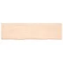 Wandregal aus unbehandeltem massivem Eichenholz, 180 x 50 x (2–4) cm von vidaXL, Regale und Regale - Ref: Foro24-363600, Prei...