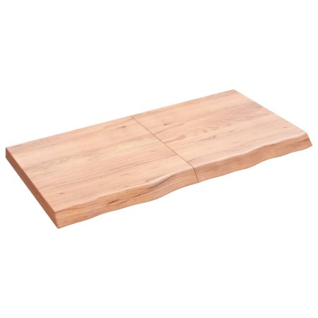 Wandregal behandeltes Eichenholz hellbraun 120x60x(2-6) cm von vidaXL, Regale und Regale - Ref: Foro24-363699, Preis: 82,03 €...