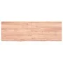 Light brown treated oak wood wall shelf 120x40x(2-6) cm by vidaXL, Shelves and shelves - Ref: Foro24-363695, Price: 63,62 €, ...