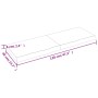 Light brown treated oak wood wall shelf 120x40x(2-6) cm by vidaXL, Shelves and shelves - Ref: Foro24-363695, Price: 64,19 €, ...