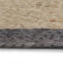 Handmade jute rug with dark gray border 210 cm by vidaXL, Rugs - Ref: Foro24-343606, Price: 125,49 €, Discount: %