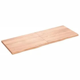 Light brown treated oak wood wall shelf 160x60x(2-4) cm by vidaXL, Shelves and shelves - Ref: Foro24-363714, Price: 71,09 €, ...