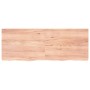 Light brown treated oak wood wall shelf 160x60x(2-4) cm by vidaXL, Shelves and shelves - Ref: Foro24-363714, Price: 71,09 €, ...