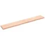 Untreated solid oak wood wall shelf 220x30x(2-6) cm by vidaXL, Shelves and shelves - Ref: Foro24-363613, Price: 96,70 €, Disc...
