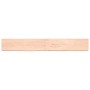 Untreated solid oak wood wall shelf 220x30x(2-6) cm by vidaXL, Shelves and shelves - Ref: Foro24-363613, Price: 97,82 €, Disc...