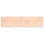 Wandregal aus unbehandeltem massivem Eichenholz, 200 x 50 x (2–6) cm von vidaXL, Regale und Regale - Ref: Foro24-363609, Prei...