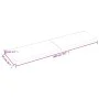 Wandregal aus unbehandeltem massivem Eichenholz, 200 x 50 x (2–6) cm von vidaXL, Regale und Regale - Ref: Foro24-363609, Prei...