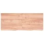 Light brown treated oak wood wall shelf 120x50x(2-6) cm by vidaXL, Shelves and shelves - Ref: Foro24-363697, Price: 71,09 €, ...