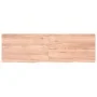 Estante pared madera roble tratada marrón claro 160x50x(2-4) cm de vidaXL, Estantes y estanterías - Ref: Foro24-363712, Preci...