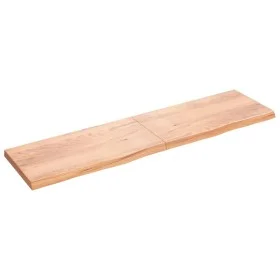 Wandregal aus behandeltem Eichenholz hellbraun 200x50x(2-6) cm von vidaXL, Regale und Regale - Ref: Foro24-363729, Preis: 110...
