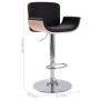 Black synthetic leather kitchen stool by vidaXL, Kitchen stools - Ref: Foro24-287378, Price: 96,09 €, Discount: %