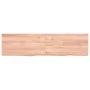 Estante pared madera roble tratada marrón claro 120x30x(2-6) cm de vidaXL, Estantes y estanterías - Ref: Foro24-363693, Preci...